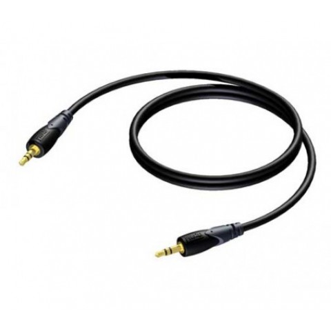 Laidas 3.5mm - 3.5mm stereo (K-K) 1.5m gold Procab 